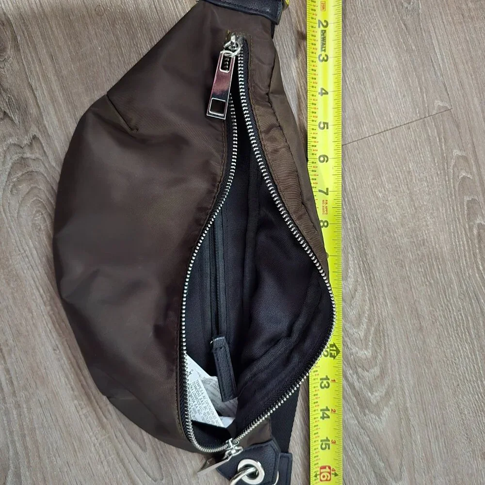 Zara Nylon Belt Bag Olive Green - Picture 6 of 7